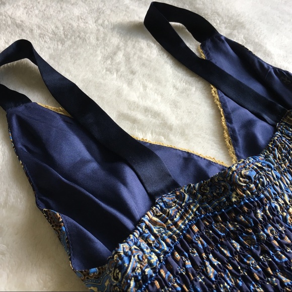 HP🌹{HALE BOB} 💯% Silk Boho Lace Trim Top - Picture 7 of 8